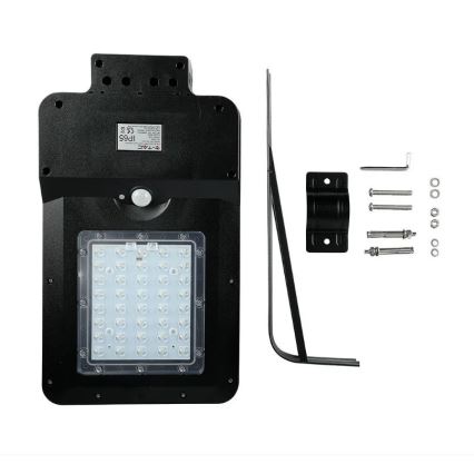 LED Solarna lampa uliczna z czujnikiem LED/15W/7,4V 6000K IP65 10800 mAh