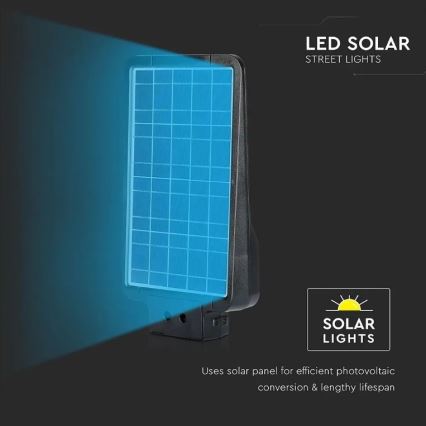 LED Solarna lampa uliczna z czujnikiem LED/15W/7,4V 6000K IP65 10800 mAh