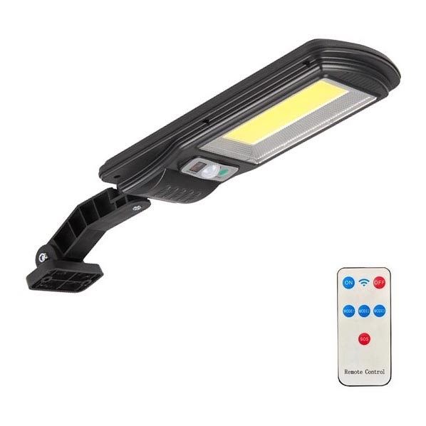 LED Solarna lampa uliczna z czujnikiem LED/2,5W/5V IP44 + pilot zdalnego sterowania