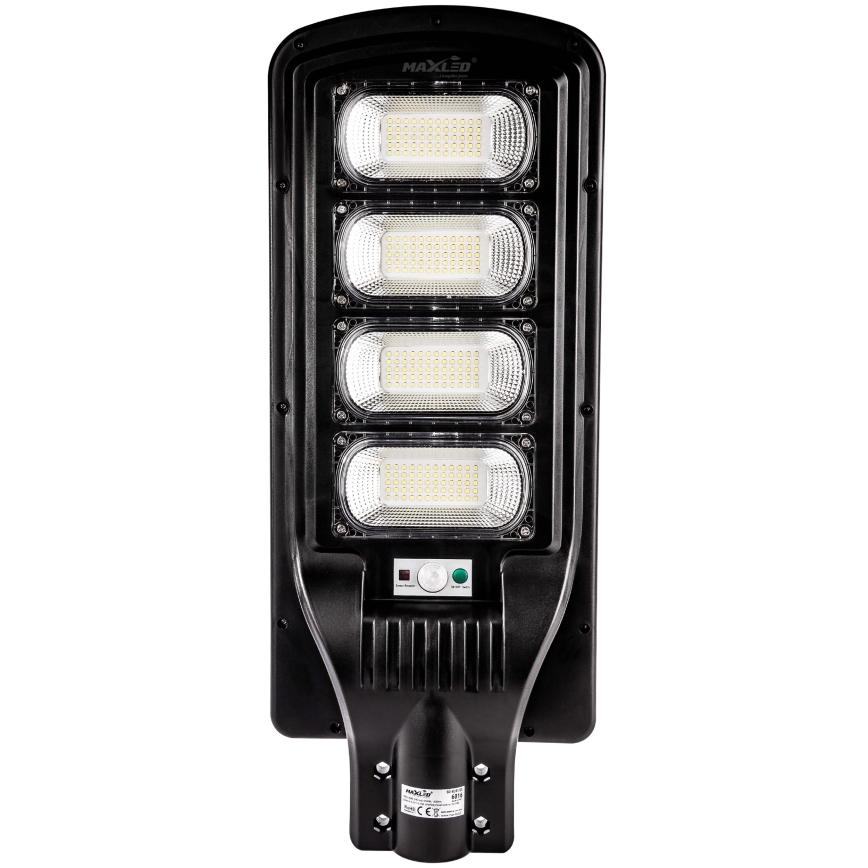 LED Ściemnialna solarna lampa uliczna z czujnikiem LED/240W/6V 6500K IP65 czarny + zdalne sterowanie