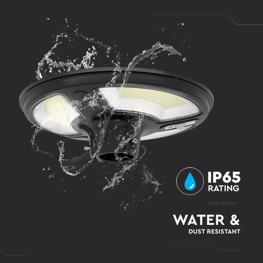 LED Solarna lampa uliczna z czujnikiem LED/7,5W/3,2V IP65 4000K 15000 mAh + zdalne sterowanie