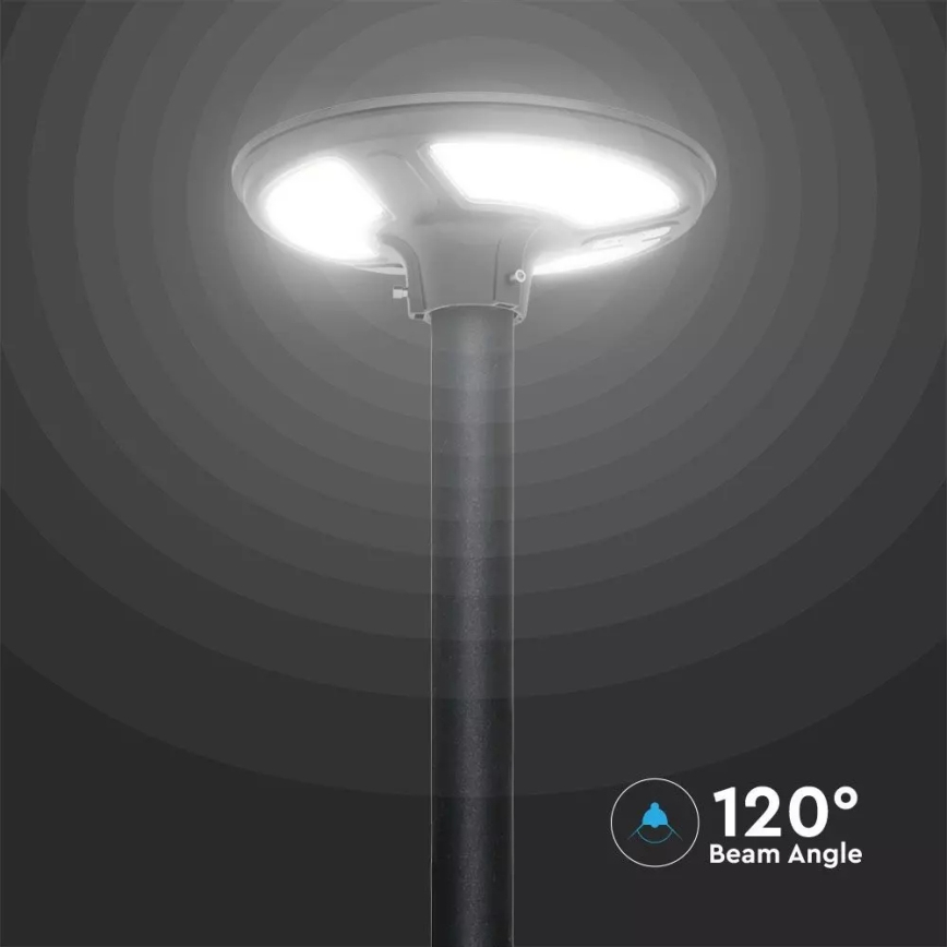 LED Solarna lampa uliczna z czujnikiem LED/7,5W/3,2V IP65 4000K 15000 mAh + zdalne sterowanie