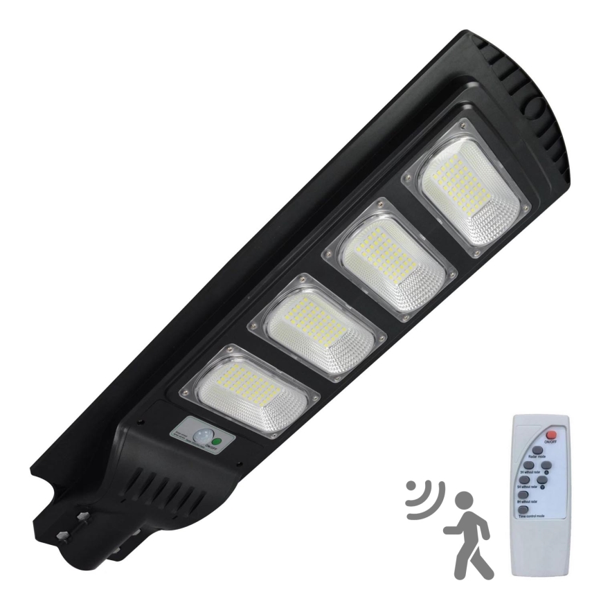 LED Solarna lampa uliczna z czujnikiem STREET LED/15W/3,2V 15000 mAh IP65 + zdalne sterowanie