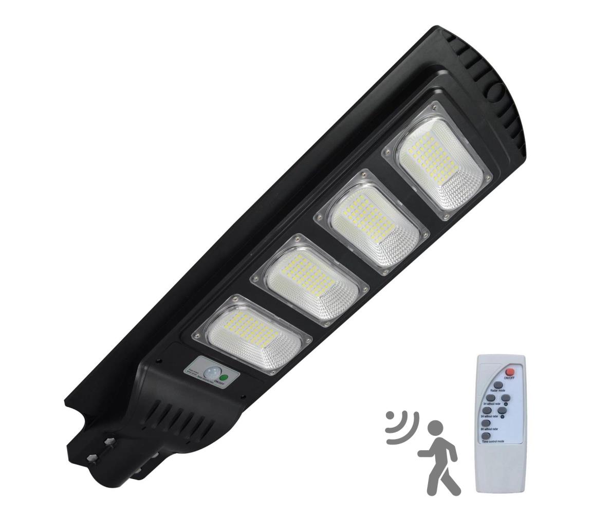 LED Solarna lampa uliczna z czujnikiem STREET LED/15W/3,2V IP65 + pilot
