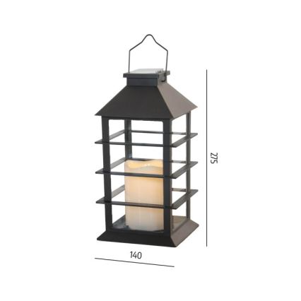 LED Solarna lampa wisząca CANDELIO P LED/1xAA 2700K IP44 200 mAh