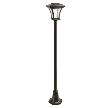 LED solarna lampa zewnętrzna 1,2 V, 1800 mAh, IP44, czarna