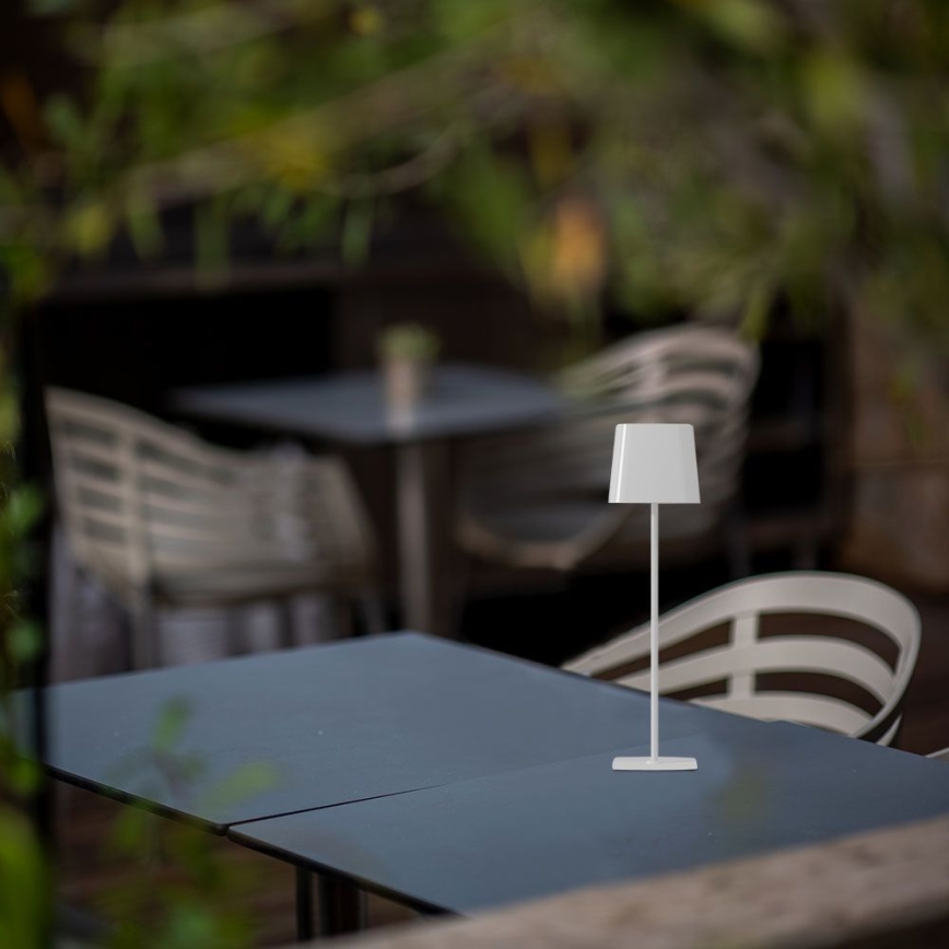 LED Solarna ściemnialna magnetyczna dotykowa akumulatorowa lampa stołowa LED/5W/5V 3000-6000K 3600 mAh IP65 biała