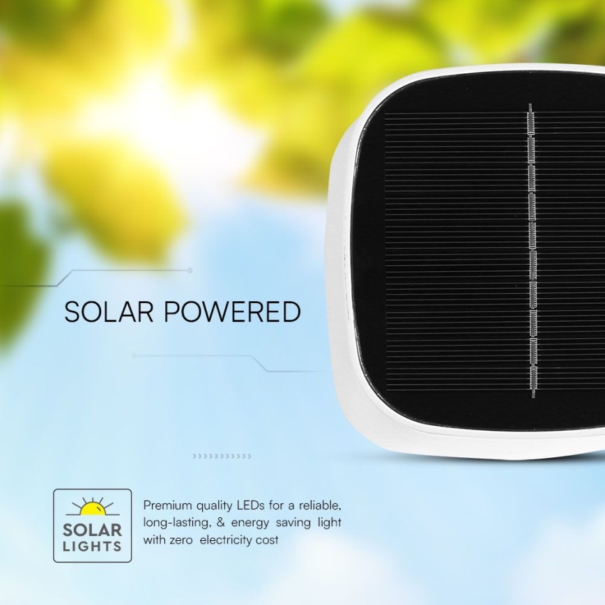 LED Solarna ściemnialna magnetyczna dotykowa akumulatorowa lampa stołowa LED/5W/5V 3000-6000K 3600 mAh IP65 biała