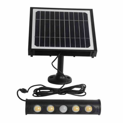 LED Solarna naścienna lampa z czujnikiem ruchu i zmierzchu LED/8W/3,7V 4000 mAh 4000K IP65