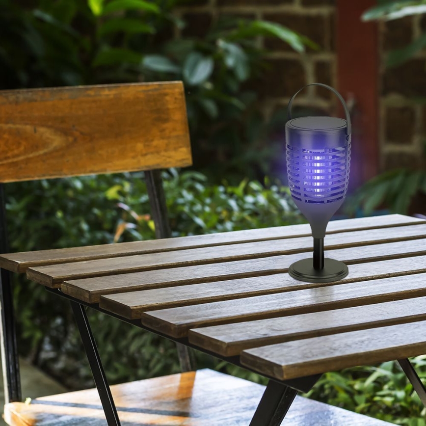 LED Solarna pułapka na owady 3w1 LED/1,3W/3,7V IP24 20 mat. 2200 mAh