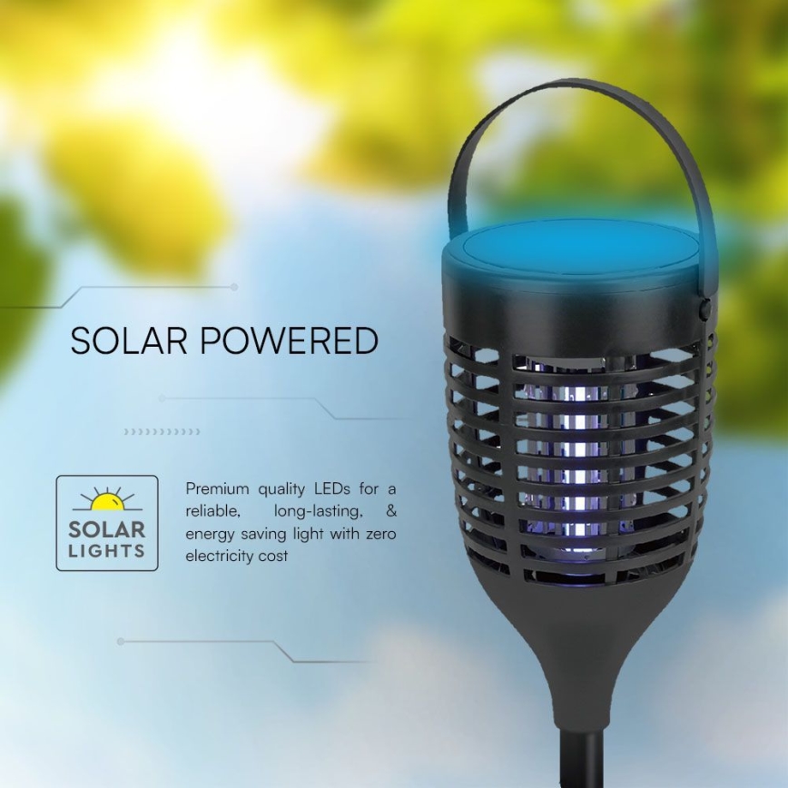 LED Solarna pułapka na owady 3w1 LED/1,3W/3,7V IP24 20 mat. 2200 mAh