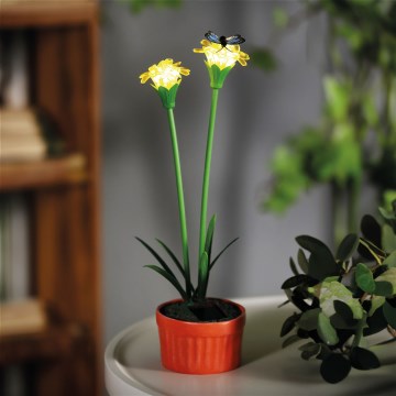 LED Solarne oświetlenie LED/1,2V 200 mAh IP44 kwiat