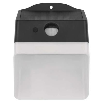 LED Solarna lampa ścienna z czujnikiem LUMI LED/3,7W IP65 czarna