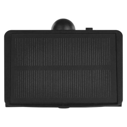 LED Solarna lampa ścienna z czujnikiem LUMI LED/3,7W IP65 czarna