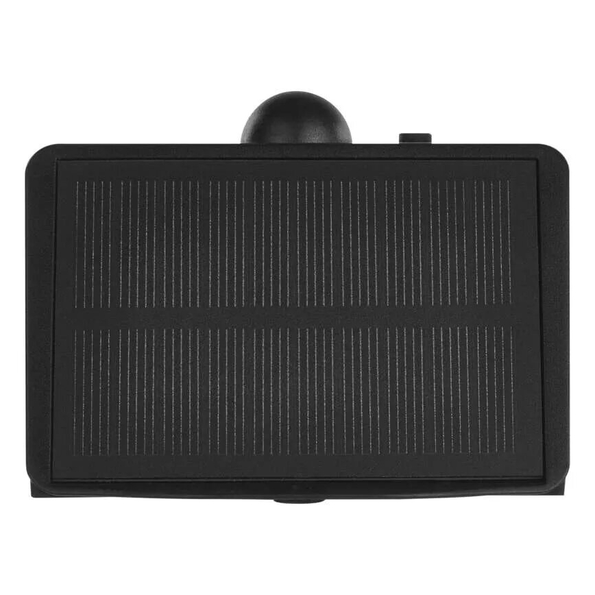 LED Solarna lampa ścienna z czujnikiem LUMI LED/3,7W IP65 czarna