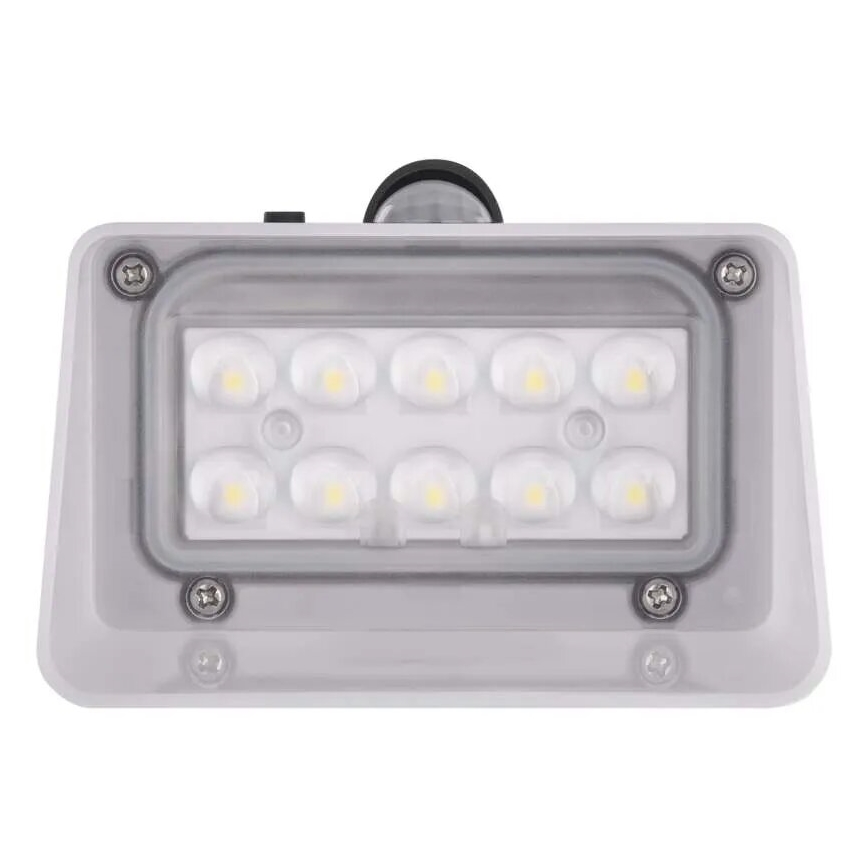 LED Solarna lampa ścienna z czujnikiem LUMI LED/3,7W IP65 czarna