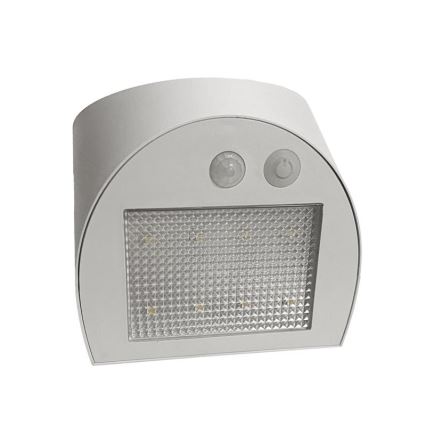 Solarny kinkiet ścienny LED z czujnikiem LED/3W/3,7V 3000/4000K 1200 mAh IP54 biały