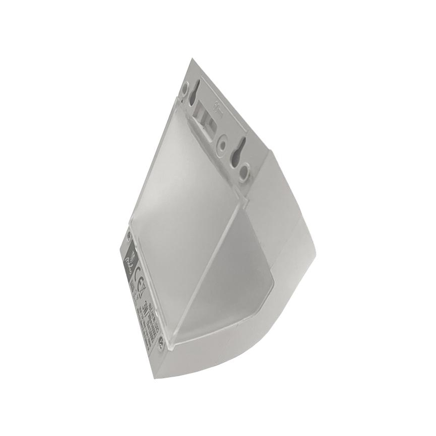 Solarny kinkiet ścienny LED z czujnikiem LED/3W/3,7V 3000/4000K 1200 mAh IP54 biały