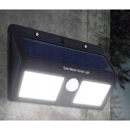 LED solarny kinkiet z czujnikiem LED/1,2W/3,7V 1200 mAh IP44