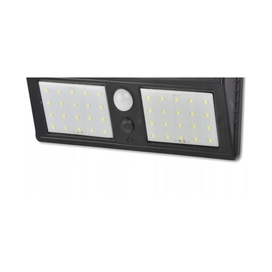 LED solarny kinkiet z czujnikiem LED/1,2W/3,7V 1200 mAh IP44