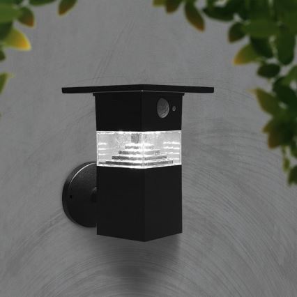 LED Solarna lampa ścienna z czujnikiem LED/2,5W/3,7V IP54 3000K 2200 mAh