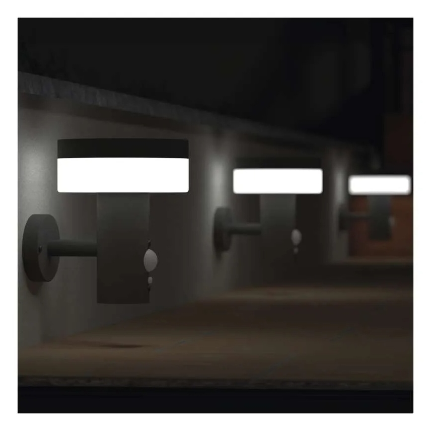 LED Solarna lampa ścienna z czujnikiem LED/2W/3,7V 1200 mAh IP44