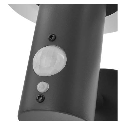 LED Solarna lampa ścienna z czujnikiem LED/2W/3,7V 1200 mAh IP44