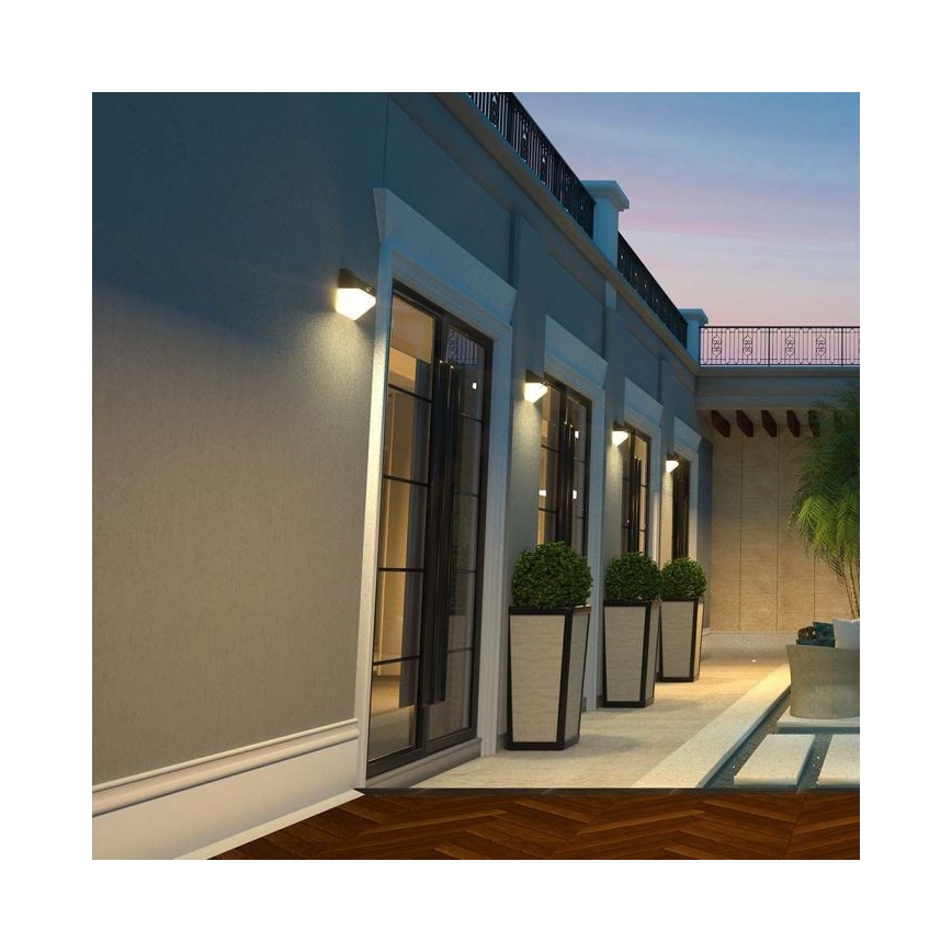 LED Solarna lampa ścienna z czujnikiem LED/2W/3,7V 4000K IP65 1200 mAh