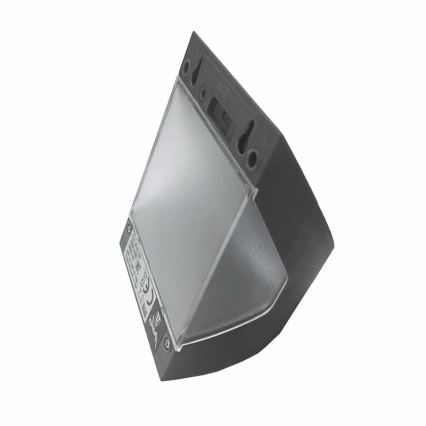 Solarny kinkiet LED z czujnikiem LED/3W/3,7V 3000/4000K 1200 mAh IP54 antracyt