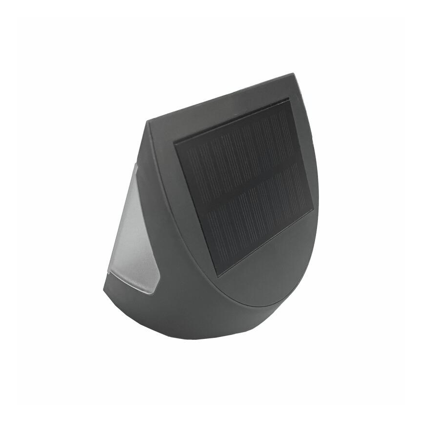 Solarny kinkiet LED z czujnikiem LED/3W/3,7V 3000/4000K 1200 mAh IP54 antracyt