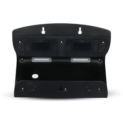 LED Solarna lampa ścienna z czujnikiem LED/7W/3,7V 4000K IP65 4000 mAh czarna