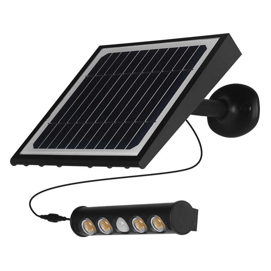 LED Solarna lampa ścienna z czujnikiem LED/8W/3,7V IP65 6000K 4000 mAh