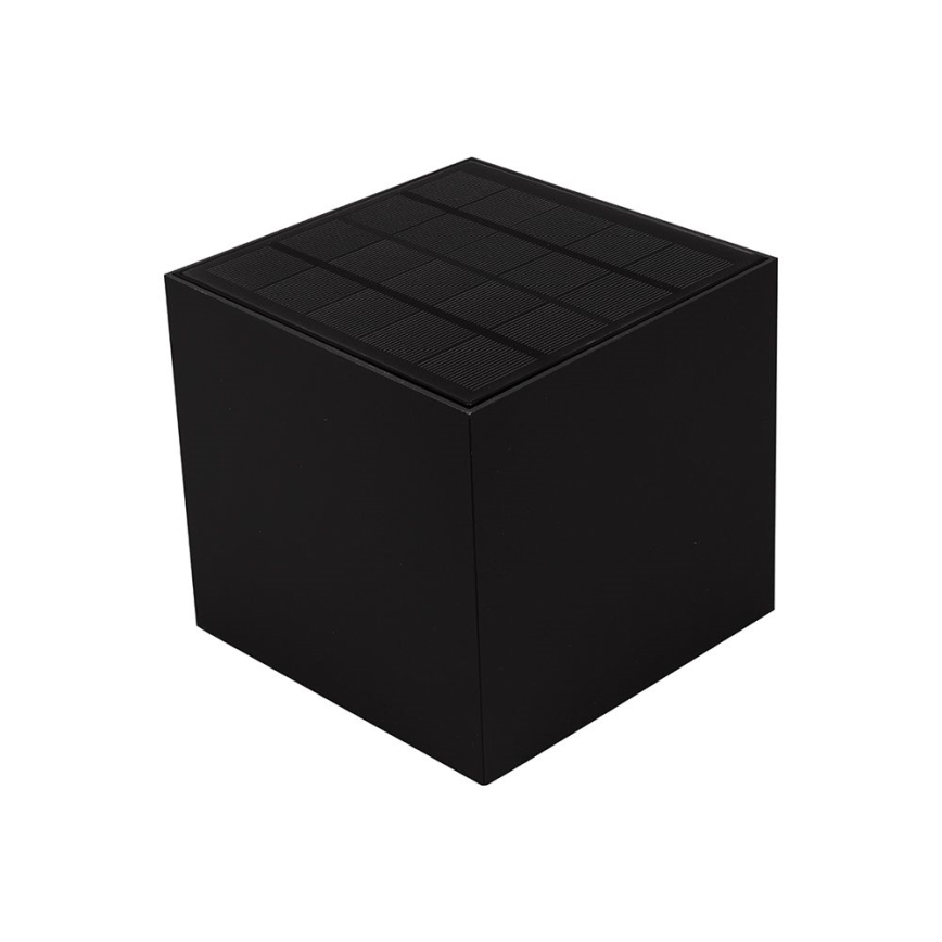 LED Solarna lampa ścienna z czujnikiem LED/9W/3,7V 3000/4000/5000K 2600 mAh IP65 czarna
