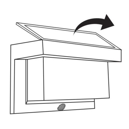 LED Solarna lampa ścienna z czujnikiem TONY LED/3,7V 1800 mAh IP44