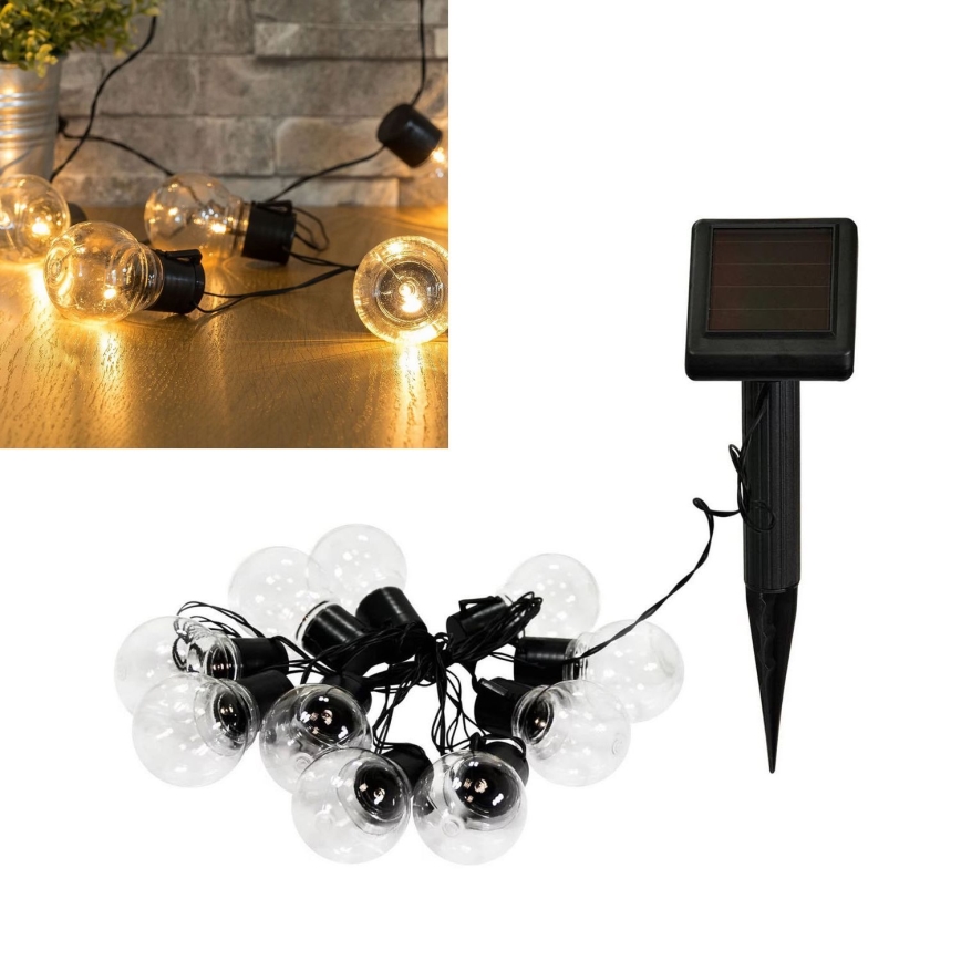LED Solarny łańcuch ozdobny  LED/1,2V 3,8 m IP44