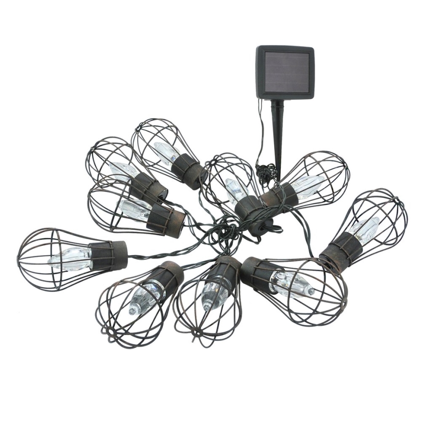 LED Solarny łańcuch zewnętrzny 10xLED/1xAAA 3,8 m IP44
