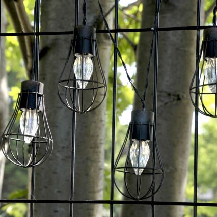 LED Solarny łańcuch zewnętrzny 10xLED/1xAAA 3,8 m IP44