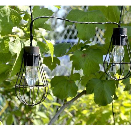LED Solarny łańcuch zewnętrzny 10xLED/1xAAA 3,8 m IP44