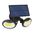 LED Solarny naświetlacz z czujnikiem 2xLED/4W/5V IP65 2000 mAh
