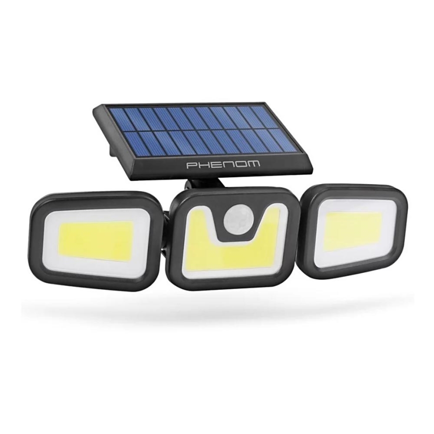 LED Solarny naświetlacz z czujnikiem 3xLED/3,3W/5V IP65 2400 mAh