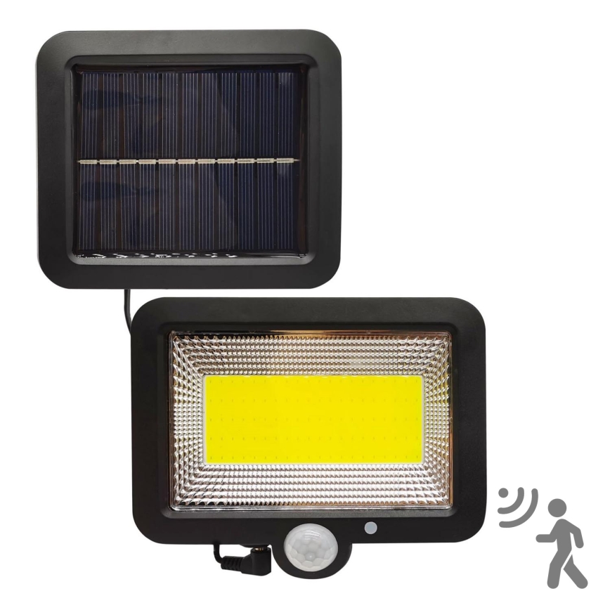 LED Solarny naświetlacz z czujnikiem DUO LED/1W/3,7V 1200 mAh IP44