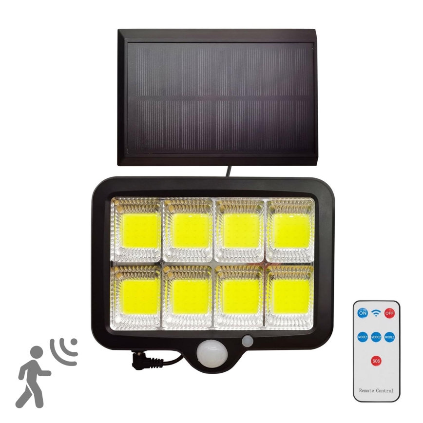 LED Solarny naświetlacz z czujnikiem INTEGRA LED/3W/3,7V 1200 mAh IP44 + zdalne sterowanie