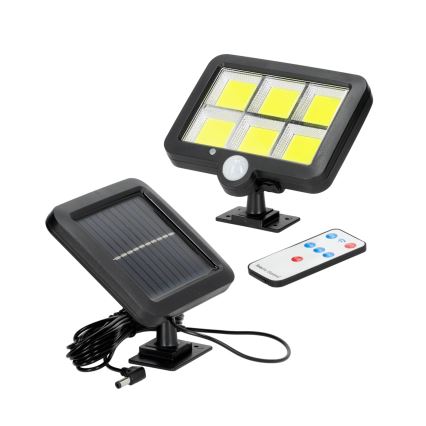 LED Solarny naświetlacz z czujnikiem LED/1,5W/3,7V 6000K IP44 1200 mAh
