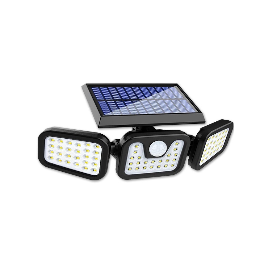 LED Elastyczna solarny reflektor z czujnikiem LED/15W/3,7V 2400 mAh IP54 4500K