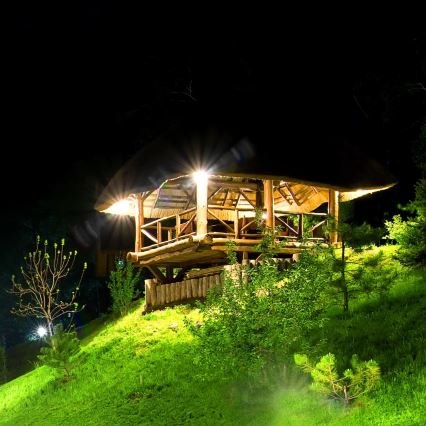 LED Solarny naświetlacz z czujnikiem TRIO LED/0,6W/3,7V 1200 mAh IP44
