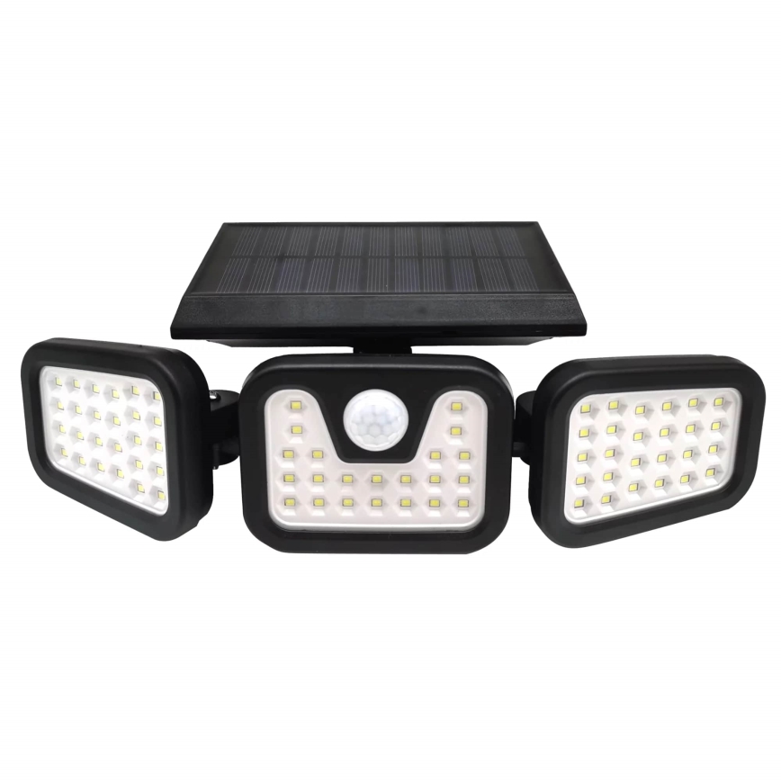 LED Solarny naświetlacz z czujnikiem TRIO LED/0,6W/3,7V 1200 mAh IP44