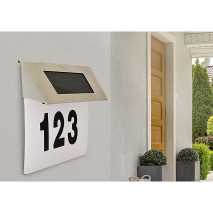 LED Solarny numer domu