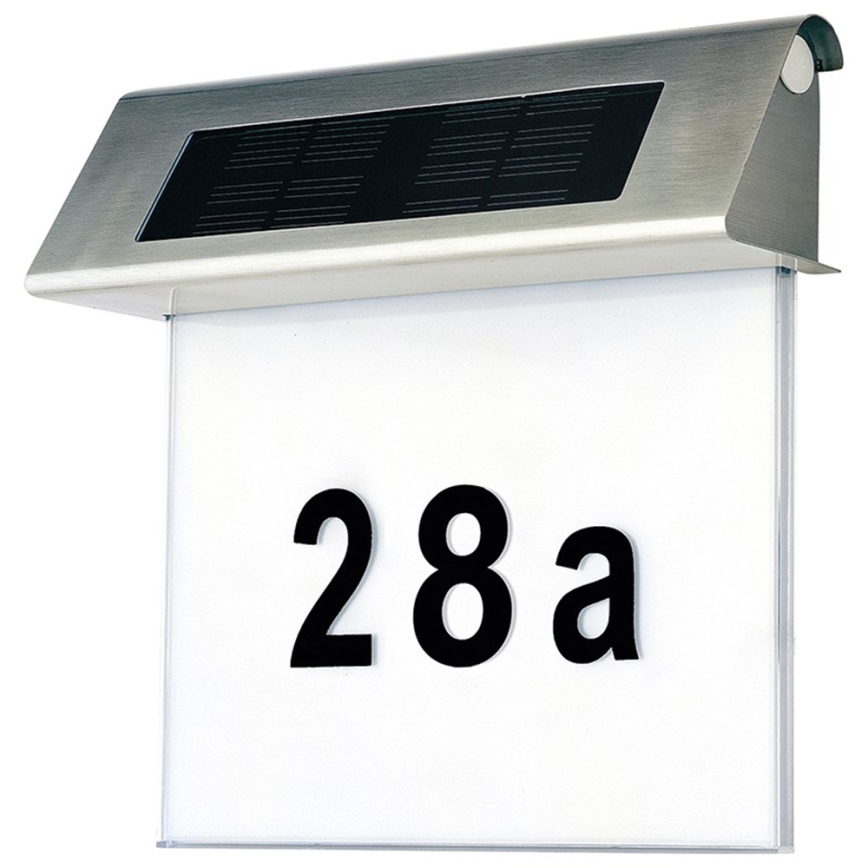LED Solarny numer domu LED/2x0,07W/2,4V 1200 mAh IP44