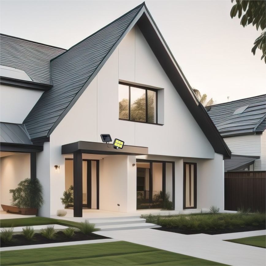 Reflektor solarny LED z czujnikiem LED/1,5W/3,7V 6000K IP44 1200 mAh