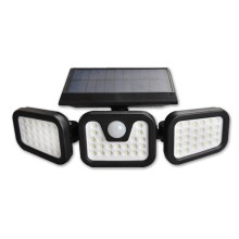 LED Solarny reflektor z czujnikiem LED/15W/3,7V IP54 4500K